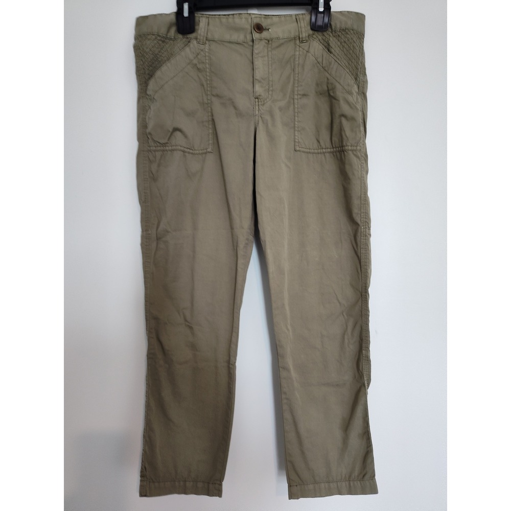 Madewell Womens Olive Green Cotton Cargo Utility Pants Size 30 A4546